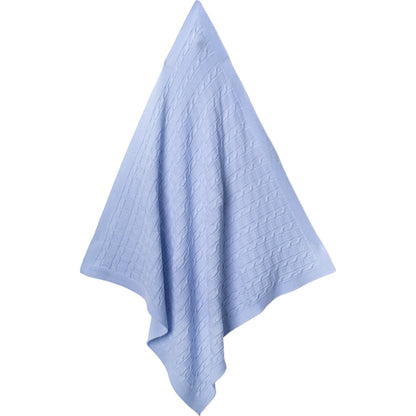 Weiche Baby-Strickdecke – in Hellblau & Rosa erhältlich