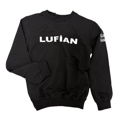 Jungen Pullover – Schwarz mit Print „LUFIAN“