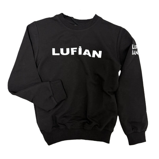 Jungen Pullover – Schwarz mit Print „LUFIAN“
