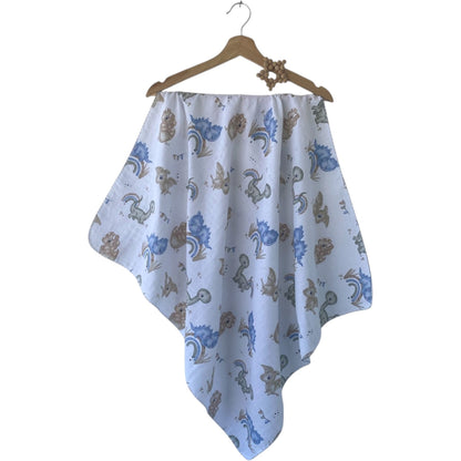 Musselin-Tuch für Babys – in Blau (Jungs) & Rosa (Mädchen)