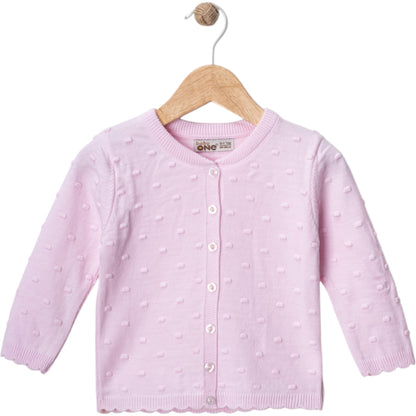 Mädchen Strickweste – zart & weich in Rosa 👧🌸