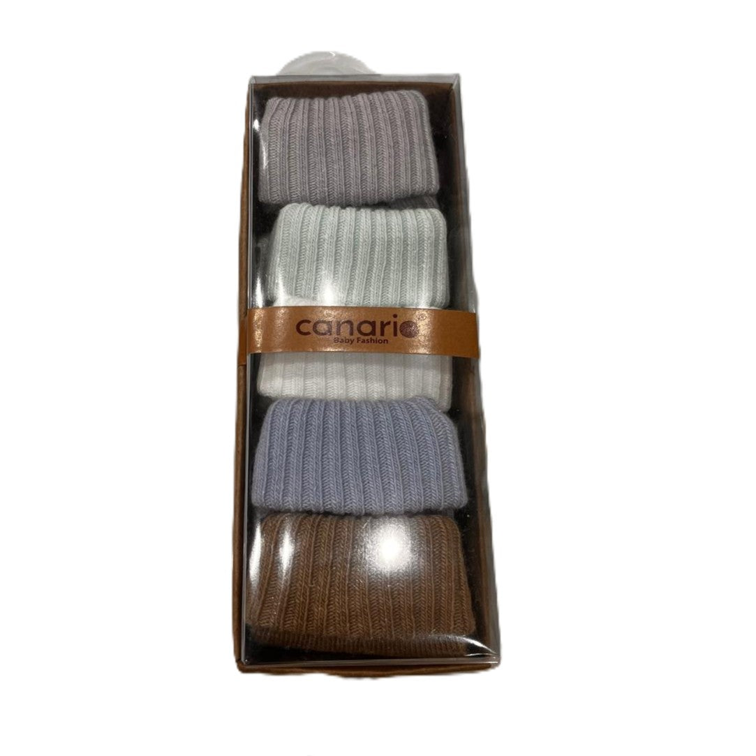 Baby Umschlagsocken Jungen – 5er Set in Kartonbox – 100% Baumwolle