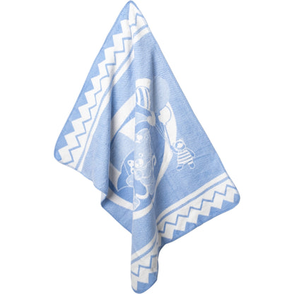 Babydecke Teddymotiv Zickzack