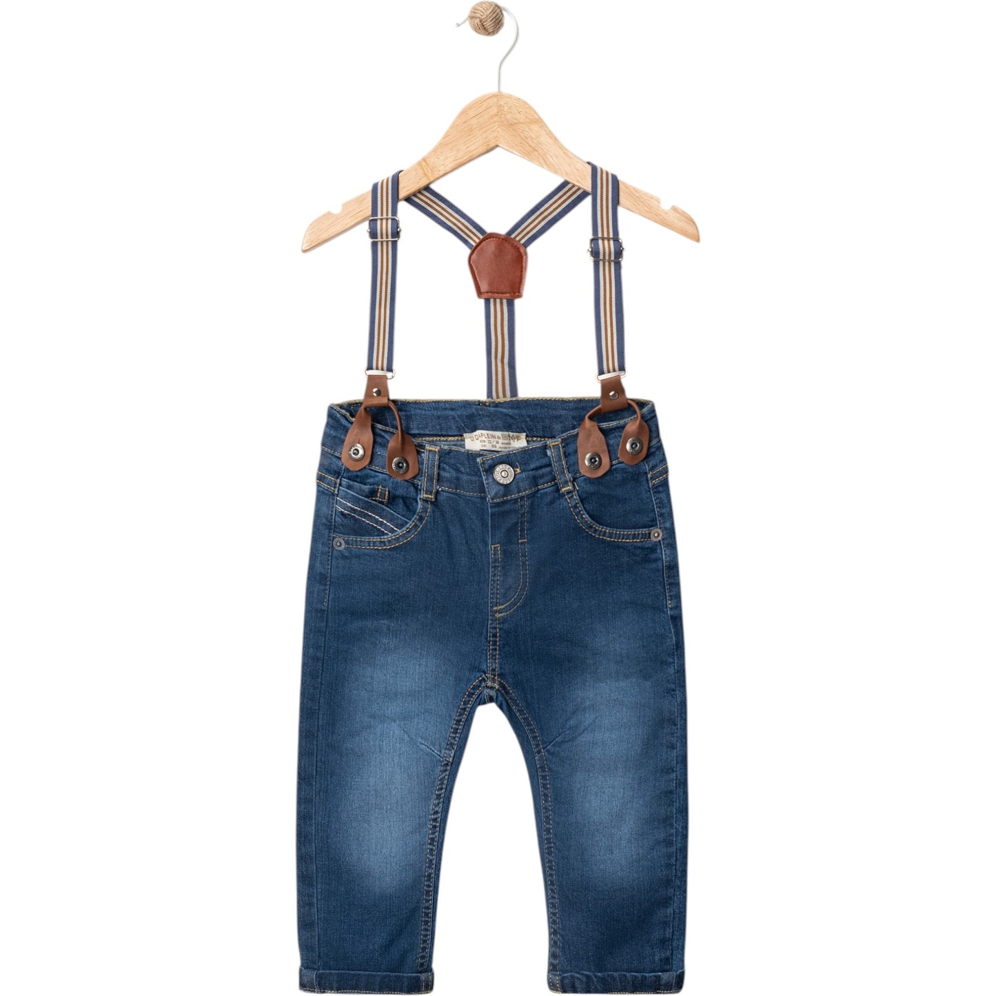 Babyjeans für Jungen mit Hosenträgern – stylisch & bequem 👶👖