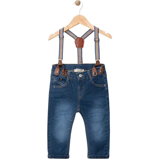 Babyjeans für Jungen mit Hosenträgern – stylisch & bequem 👶👖