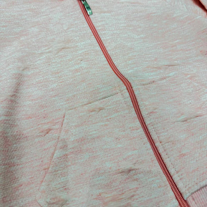 Rosafarbene Mädchen Weste mit Kapuze und Sternmuster