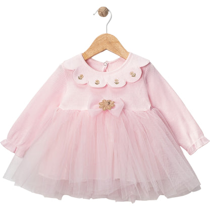 Süßes Kleid für Babymädchen – mit Tüllrock & Schleife 🎀🌸