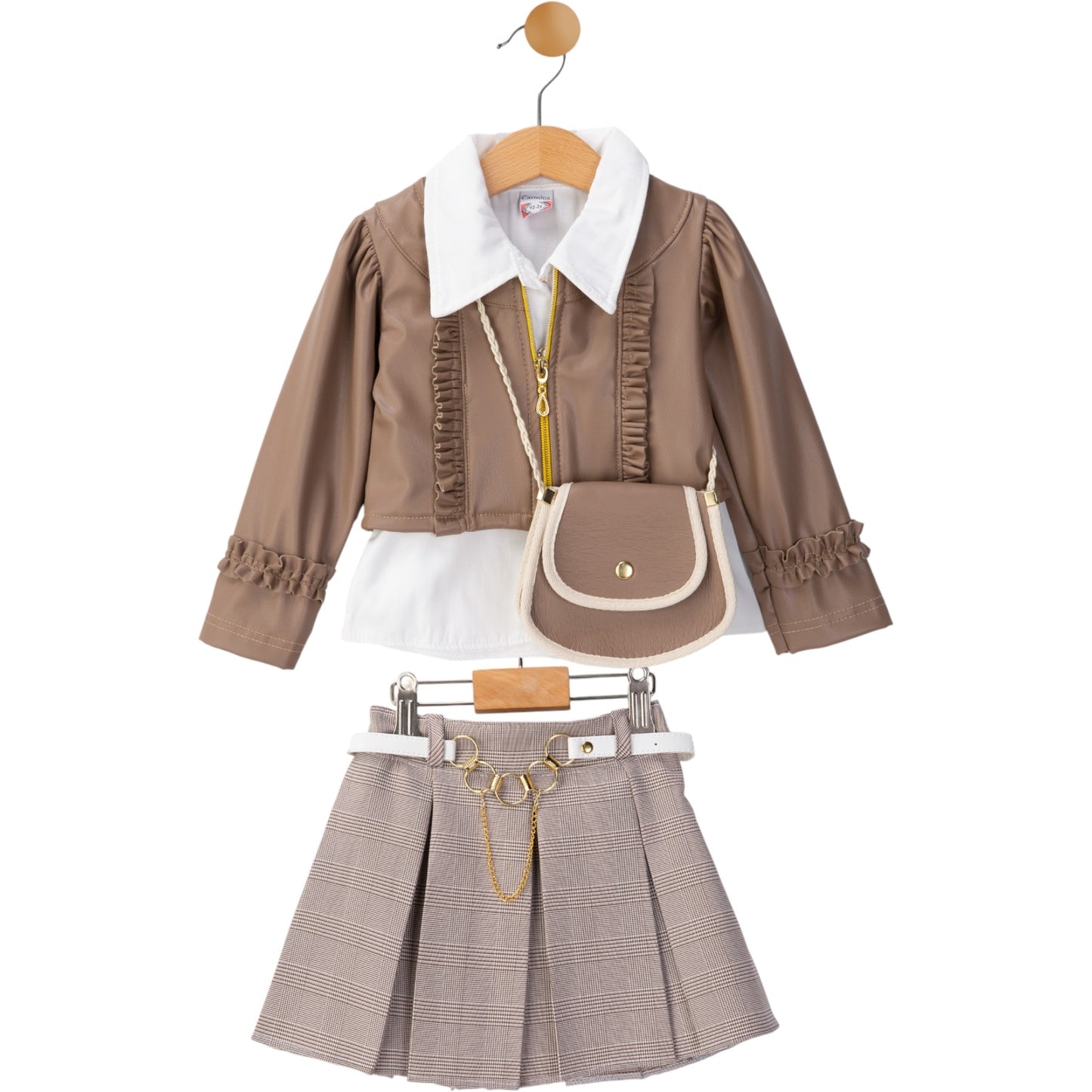 5-teiliges Outfit für Mädchen – stylisch & komplett mit Accessoires ✨