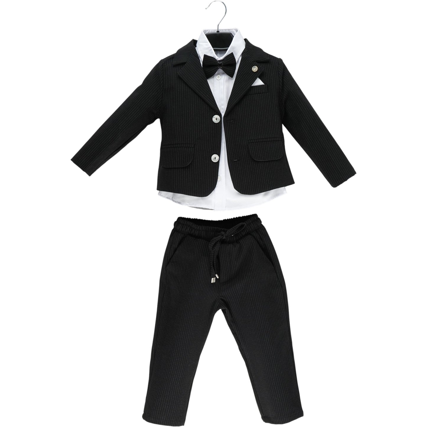 Eleganter Jungen Anzug – Jacke, Hemd, Fliege & Hose (4-teilig)