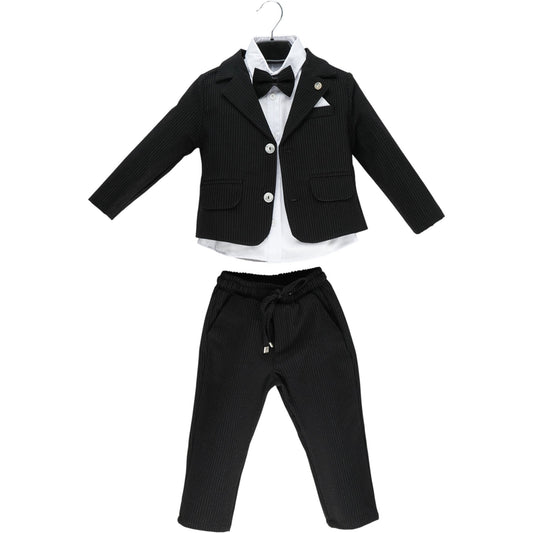 Eleganter Jungen Anzug – Jacke, Hemd, Fliege & Hose (4-teilig)