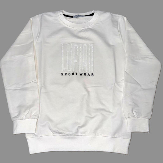 Jungen Pullover – Lufian Sportwear, weiß