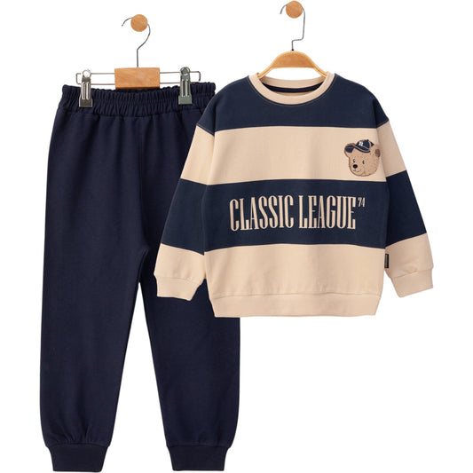 2-teiliges Jungen Outfit – Sweatshirt & Hose (in 2 Farben)