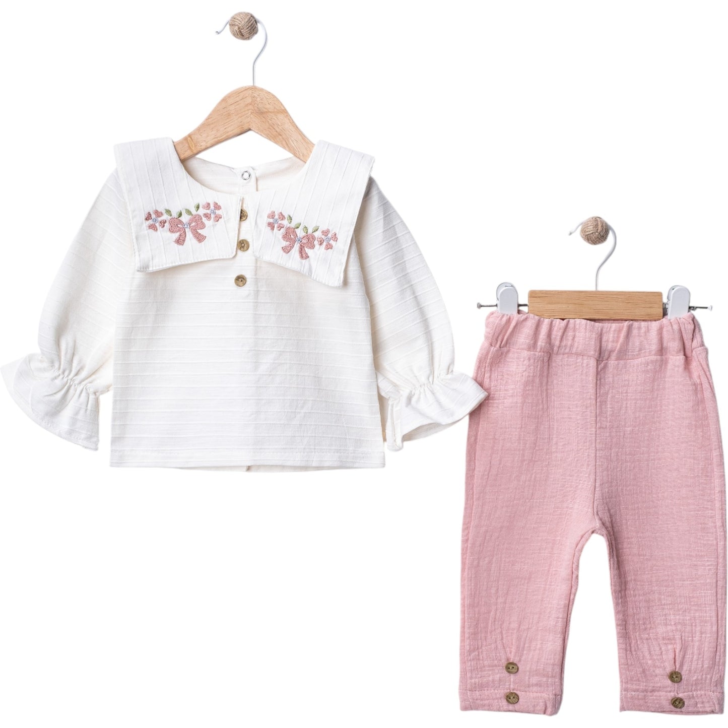 Zweiteiliges Outfit für Babymädchen – zart & stylisch 🌷
