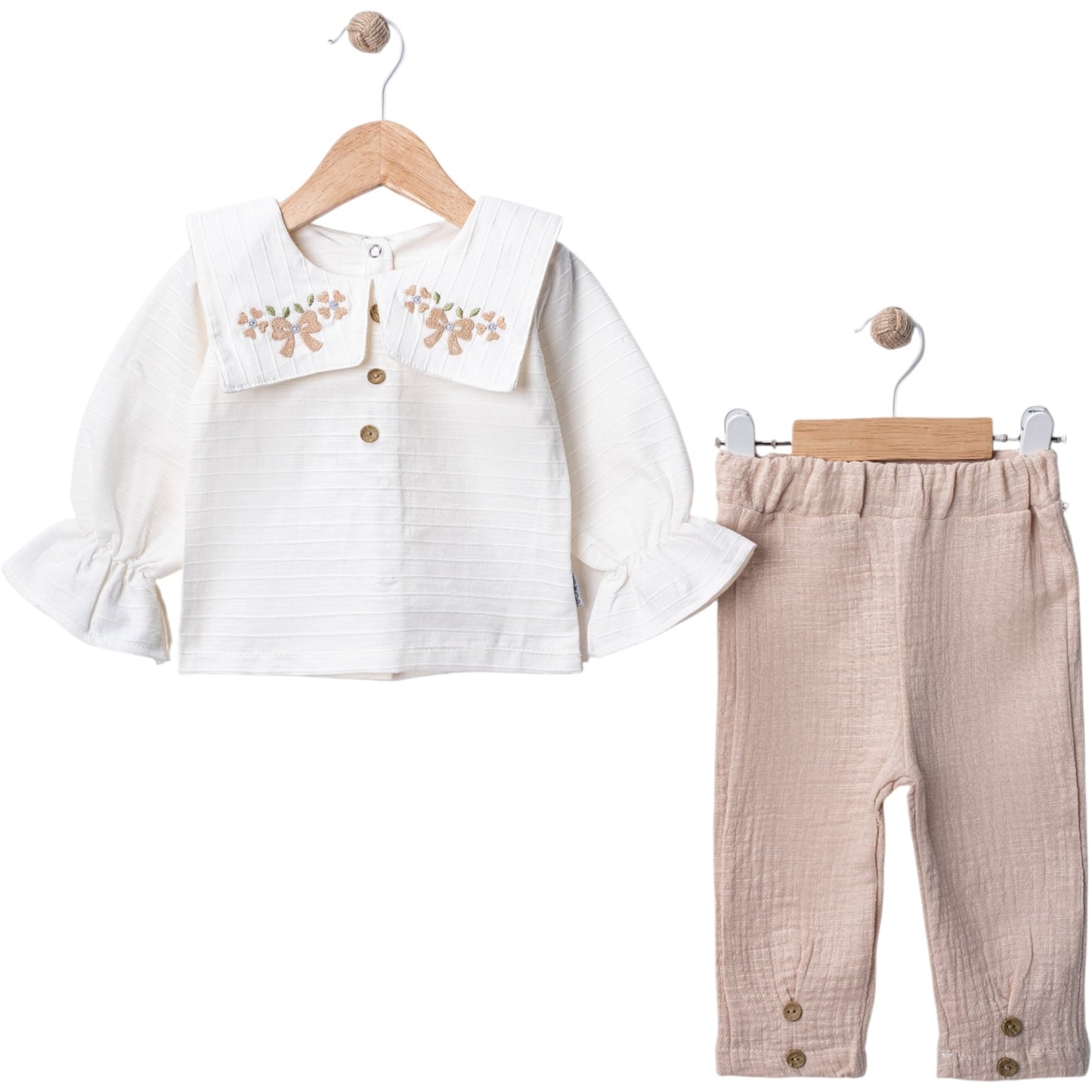 Zweiteiliges Outfit für Babymädchen – zart & stylisch 🌷