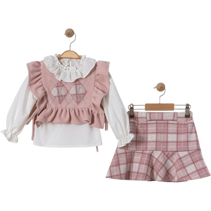 Dreiteiliges Outfit-Set für Mädchen – süß, elegant & modern 🎀