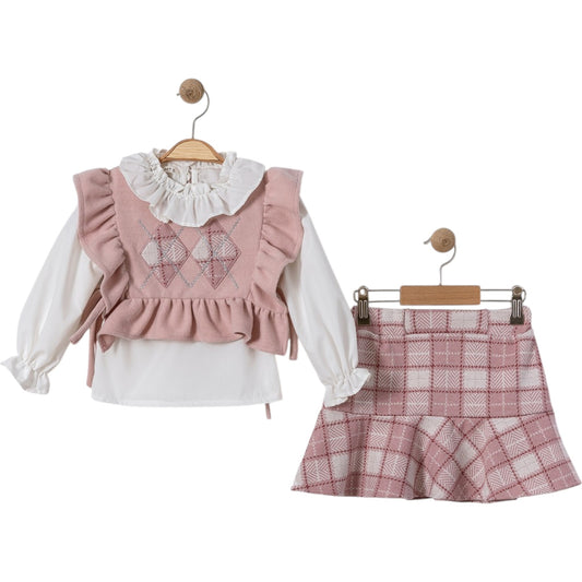 Dreiteiliges Outfit-Set für Mädchen – süß, elegant & modern 🎀