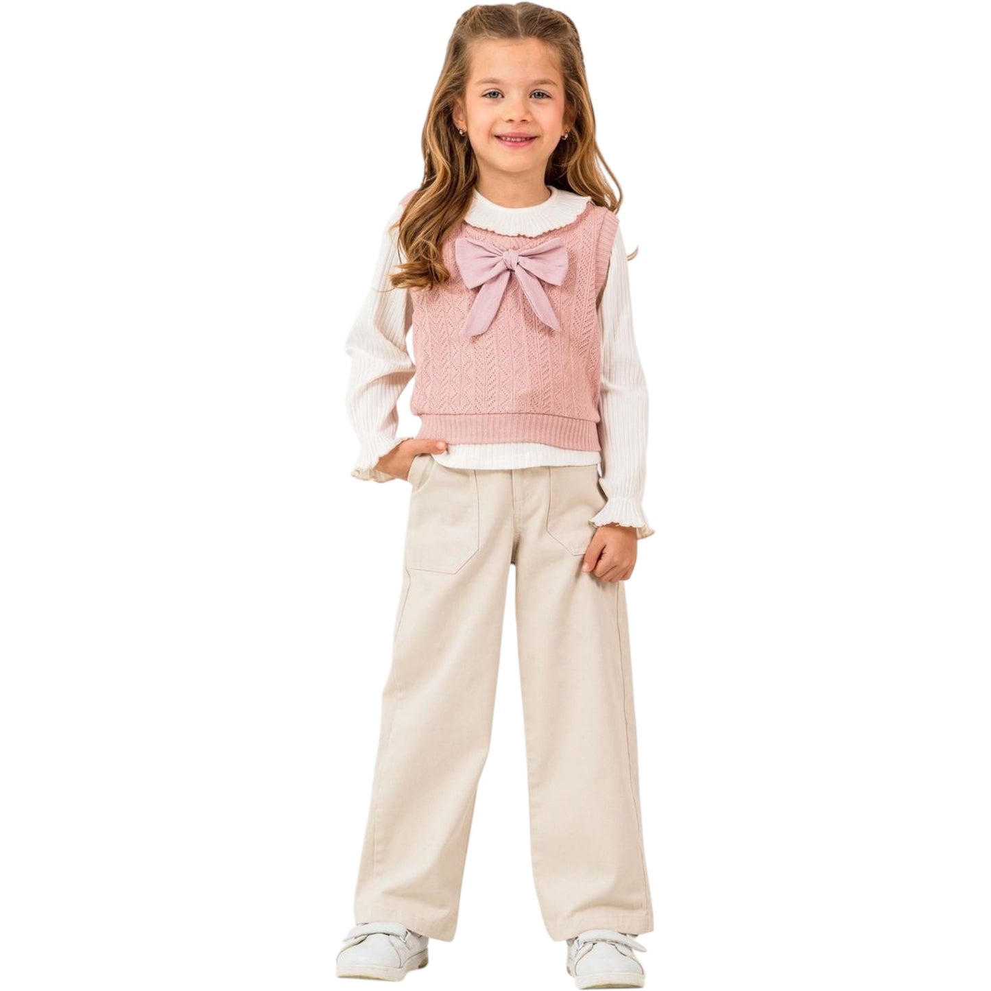 Dreiteiliges Outfit-Set für Mädchen – süß & modern 🎀