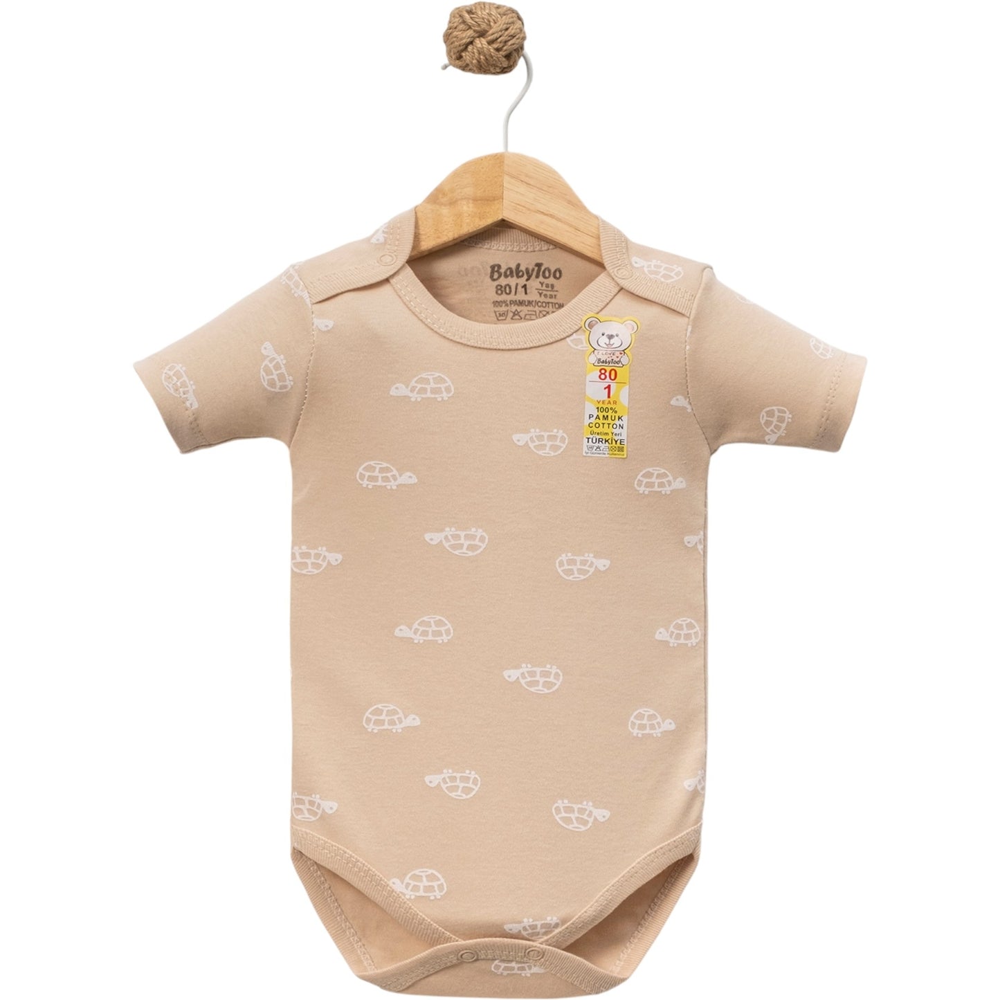 Unisex Baby Body im 2er-Farbstil – kurzarm & superweich