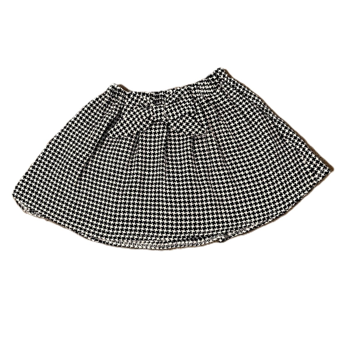 Zweiteiliges Baby-Mädchen Outfit mit Oberteil & Rock – Schwarz-Weiß Schleifenlook