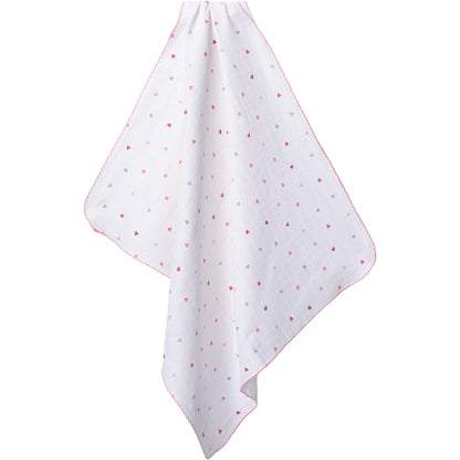 Babydecke Baumwolle mit Herzen
