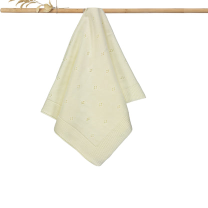 Baby Strickdecke Lochmuster