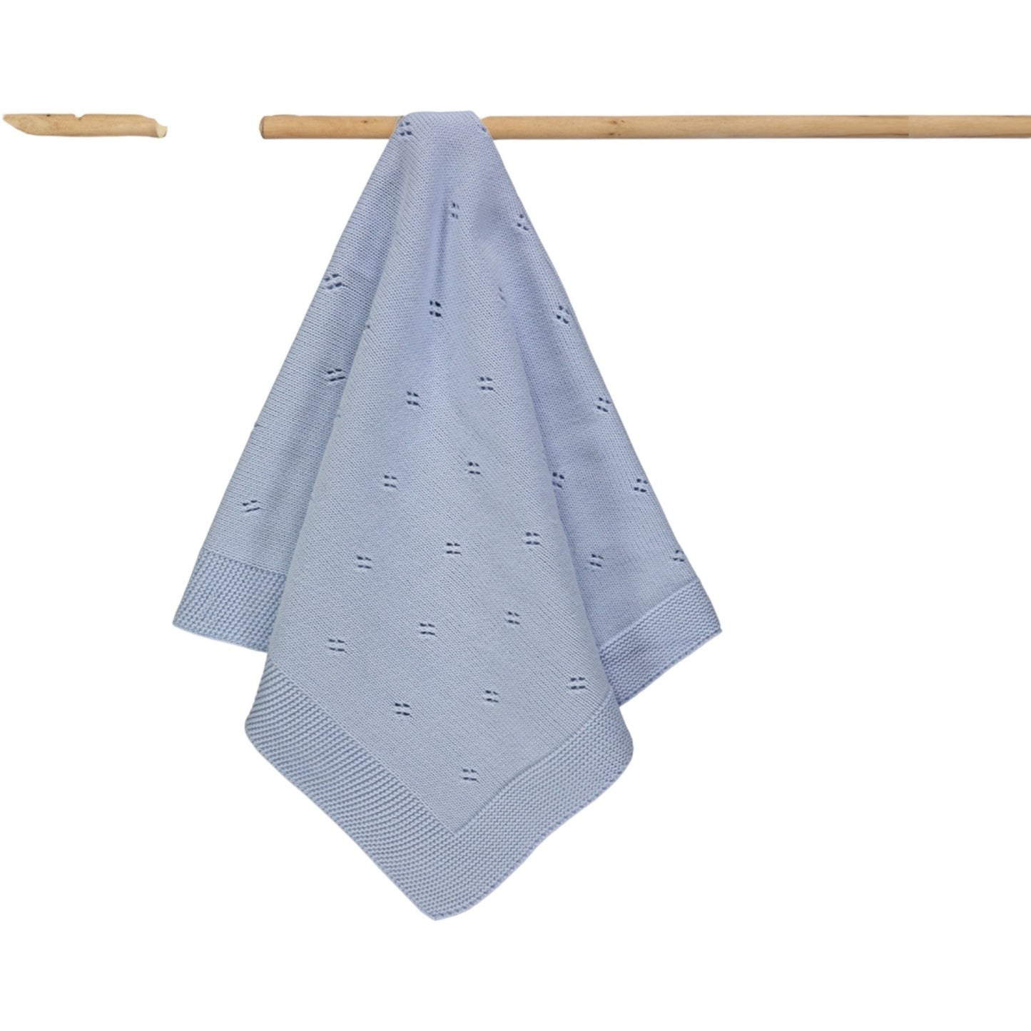 Baby Strickdecke Lochmuster