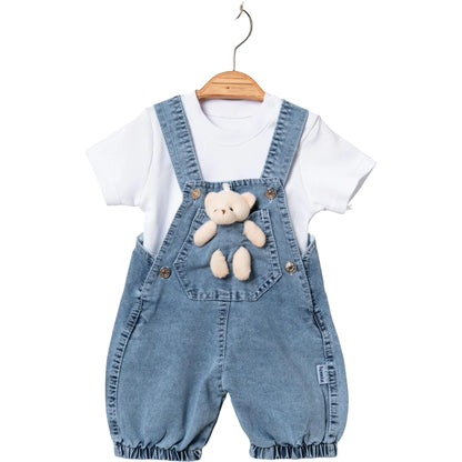 Latzhosen-Set Jeans Bär