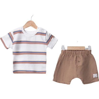 Set Shirt Shorts Streifen