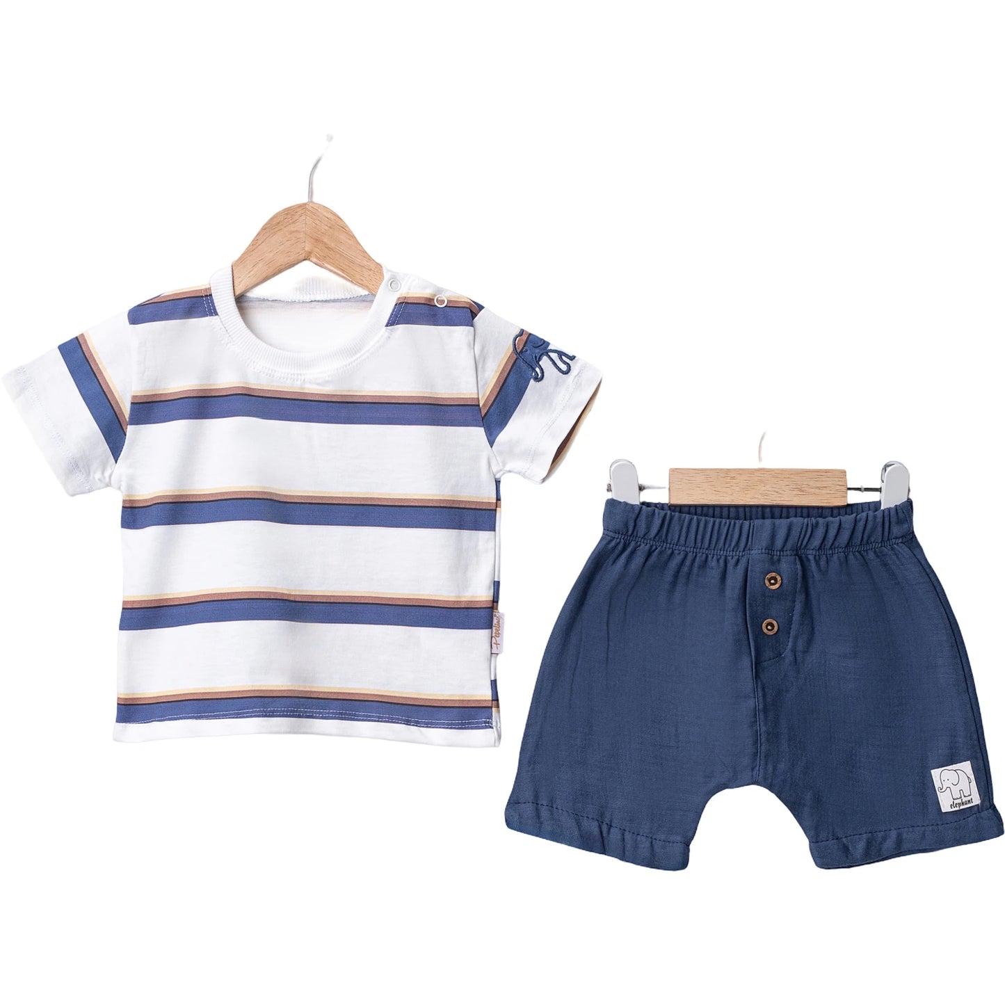 Set Shirt Shorts Streifen