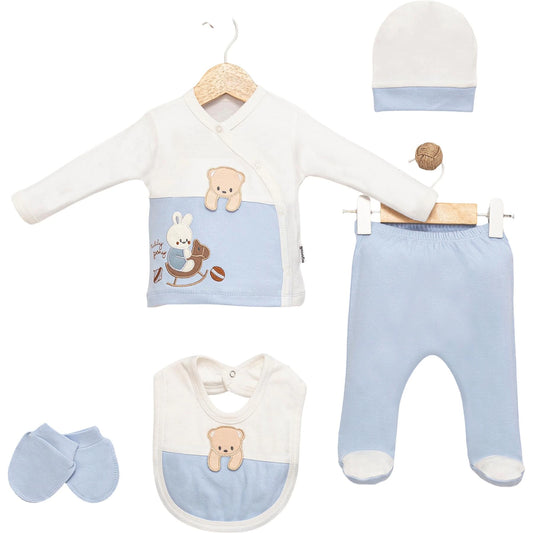 Baby Erstlingsset 5-teilig Bärenmotiv