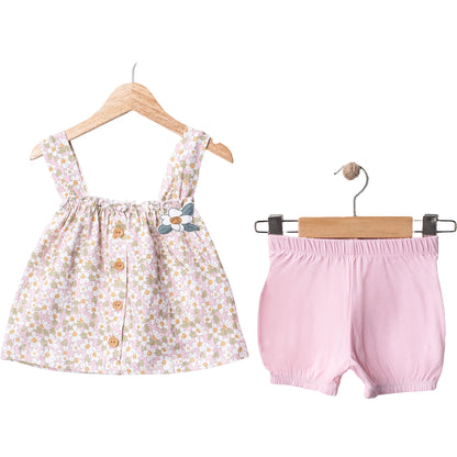 Baby Set Baumwolle Blumen