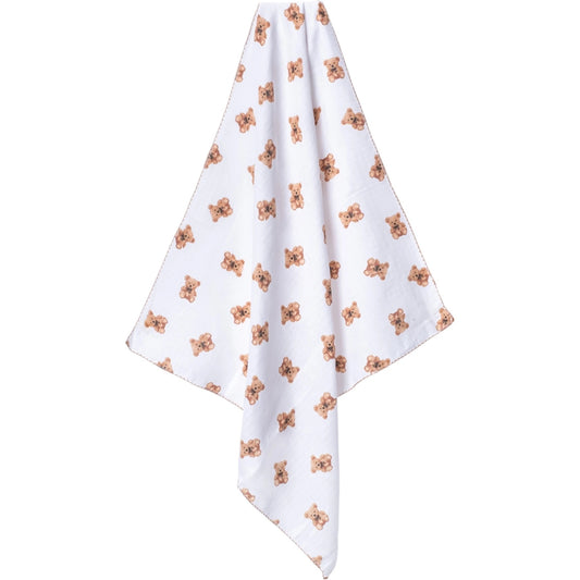 Musselindecke Teddybär Print
