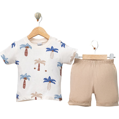 Babyset Baumwolle Palmen