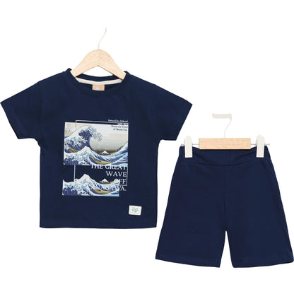 Jungen Set Wellenprint