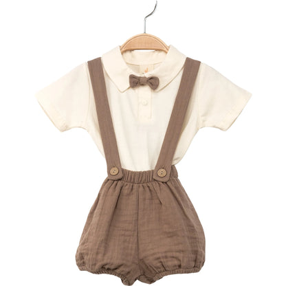 Babyset Musselin Fliege