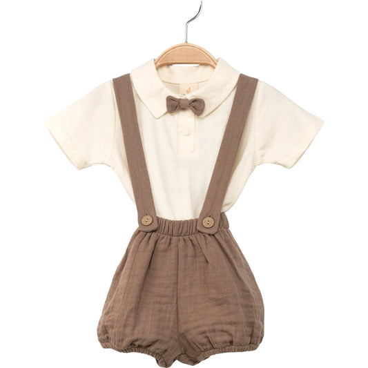 Babyset Musselin Fliege