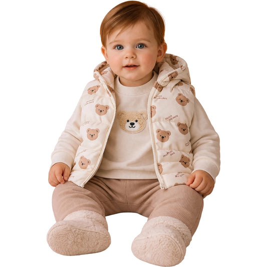 3-teiliges Baby Outfit Bär