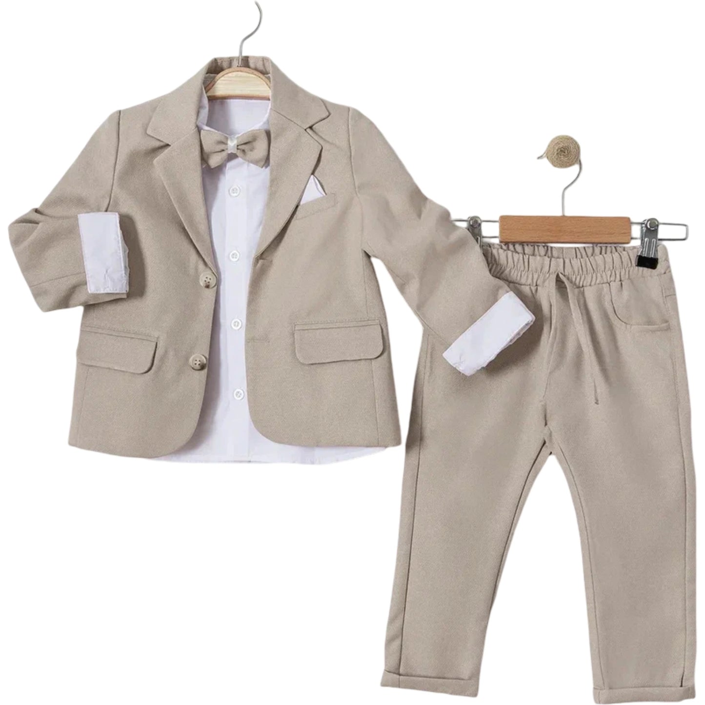 Jungen Anzug Set Beige