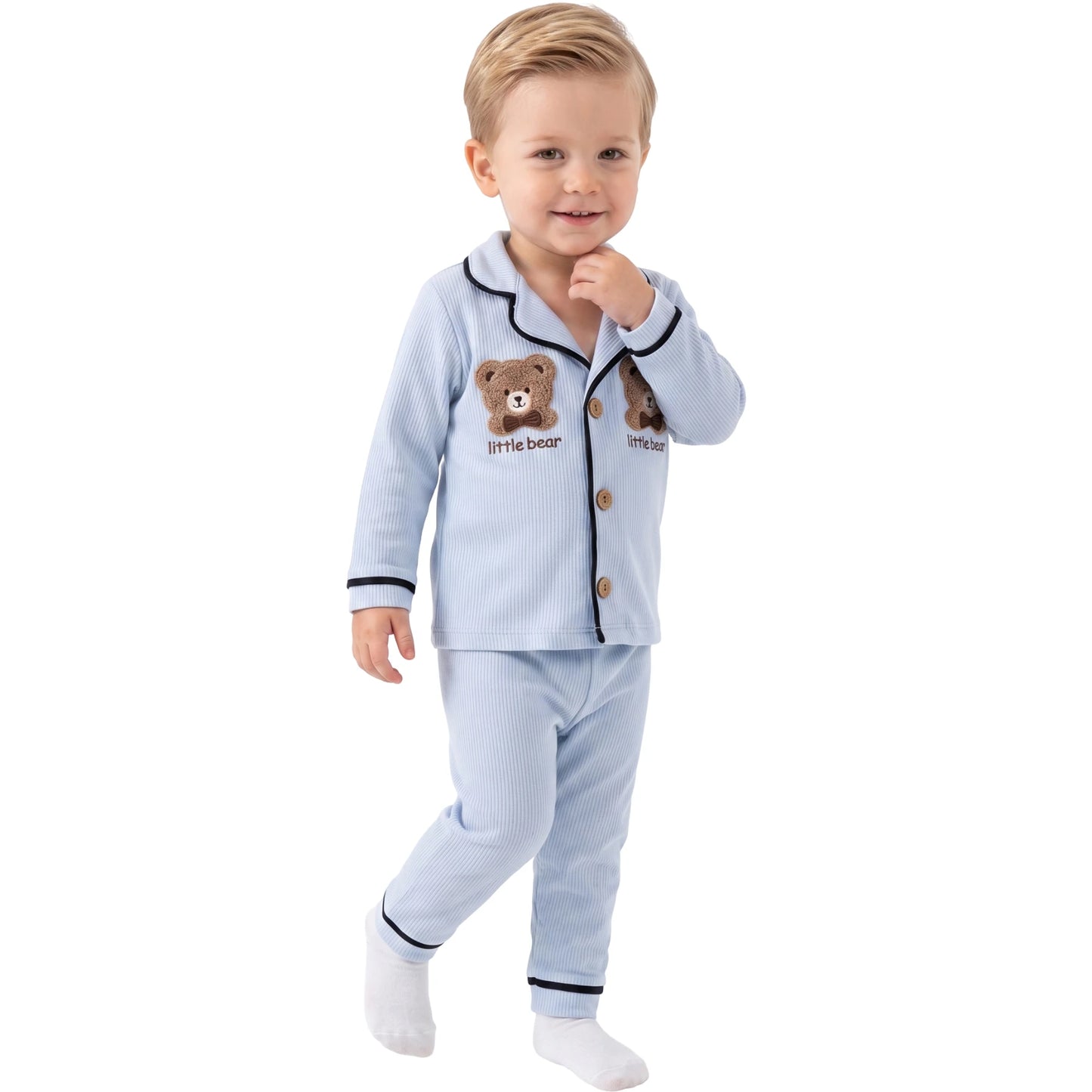Baby Pyjama Baumwolle Bär
