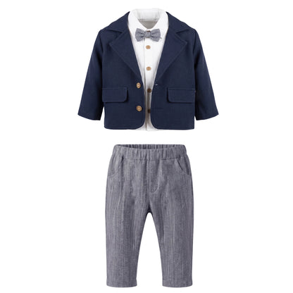 Baby Anzug Set Zweifarbig
