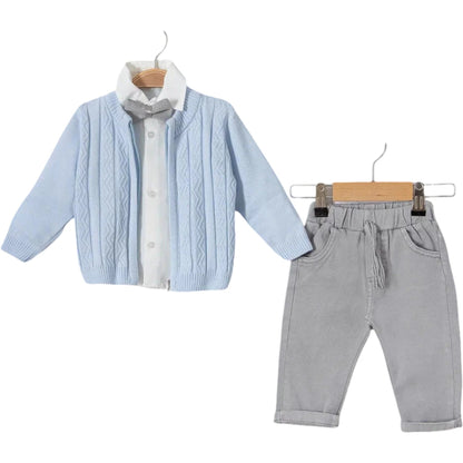 Baby Jungen Set Strickweste