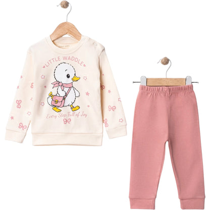 Babyset Baumwolle Entenmotiv