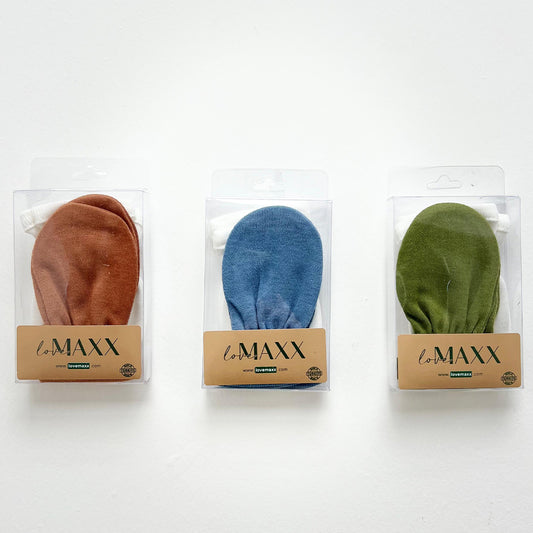Baby-Handschuhe 2er Set Baumwolle – Weiß + Farbe (Orange/Blau/Grün)