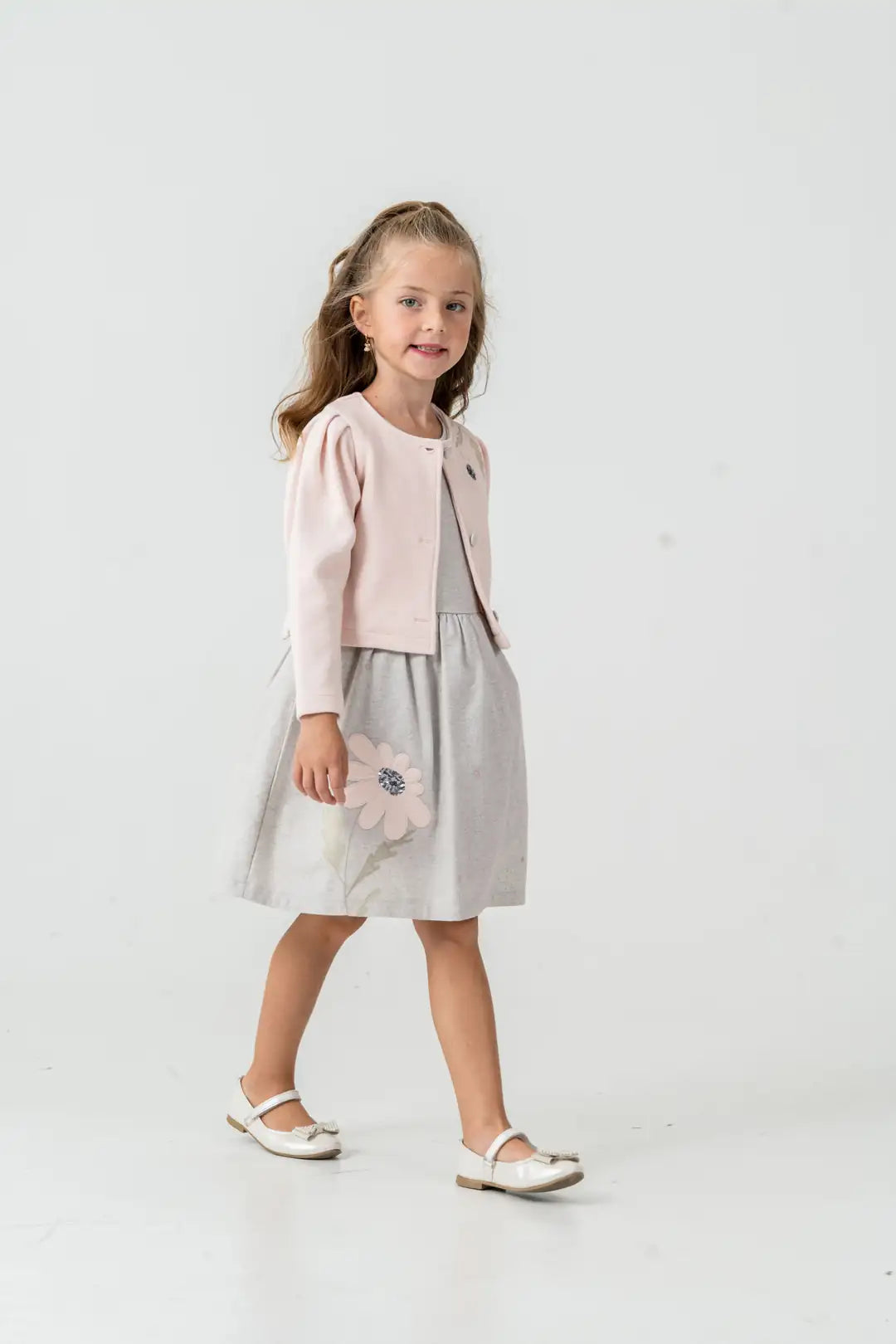 Mädchen Kleid mit Weste 2-teilig – Festliches Set