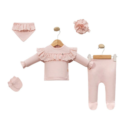 Erstlingsset Rosa Rüschen