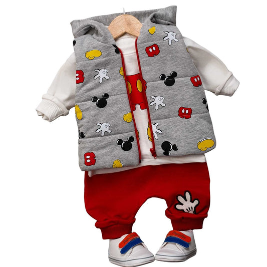Baby Set 3-teilig Mausmotiv