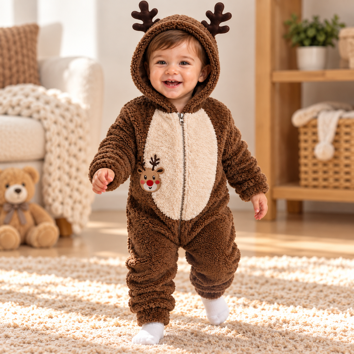 Baby Overall Wellsoft Rentiergeweih
