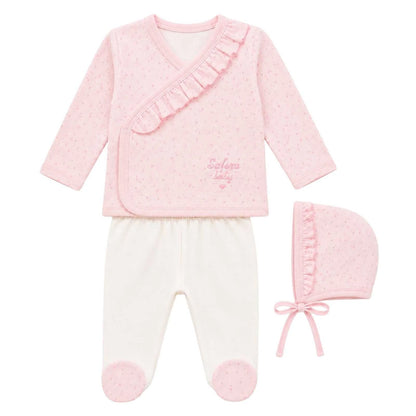 Baby Outfit-Set Rüschen 3-teilig