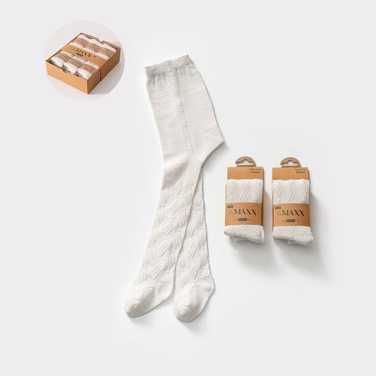 Baby Mädchen Strumpfhose in Weiß | Klassisch & bequem