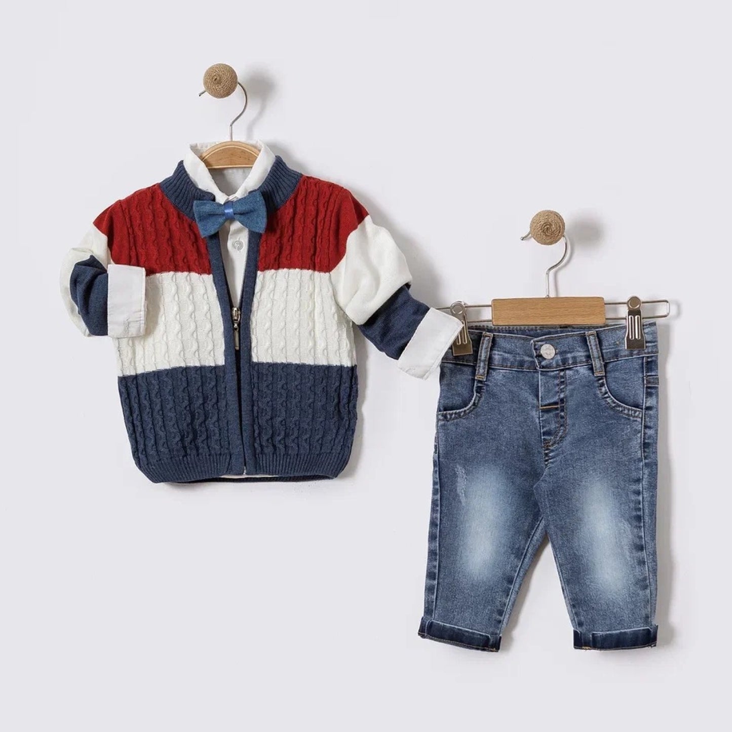 Babyjungen Outfit Set – elegant & stilvoll (4-teilig) 👶👔